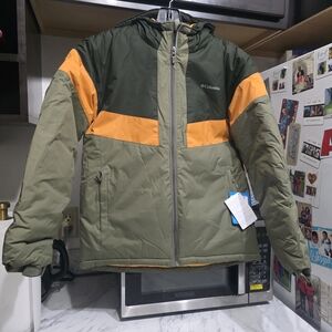 Columbia Green and Orange Jacket Youth Boys Large